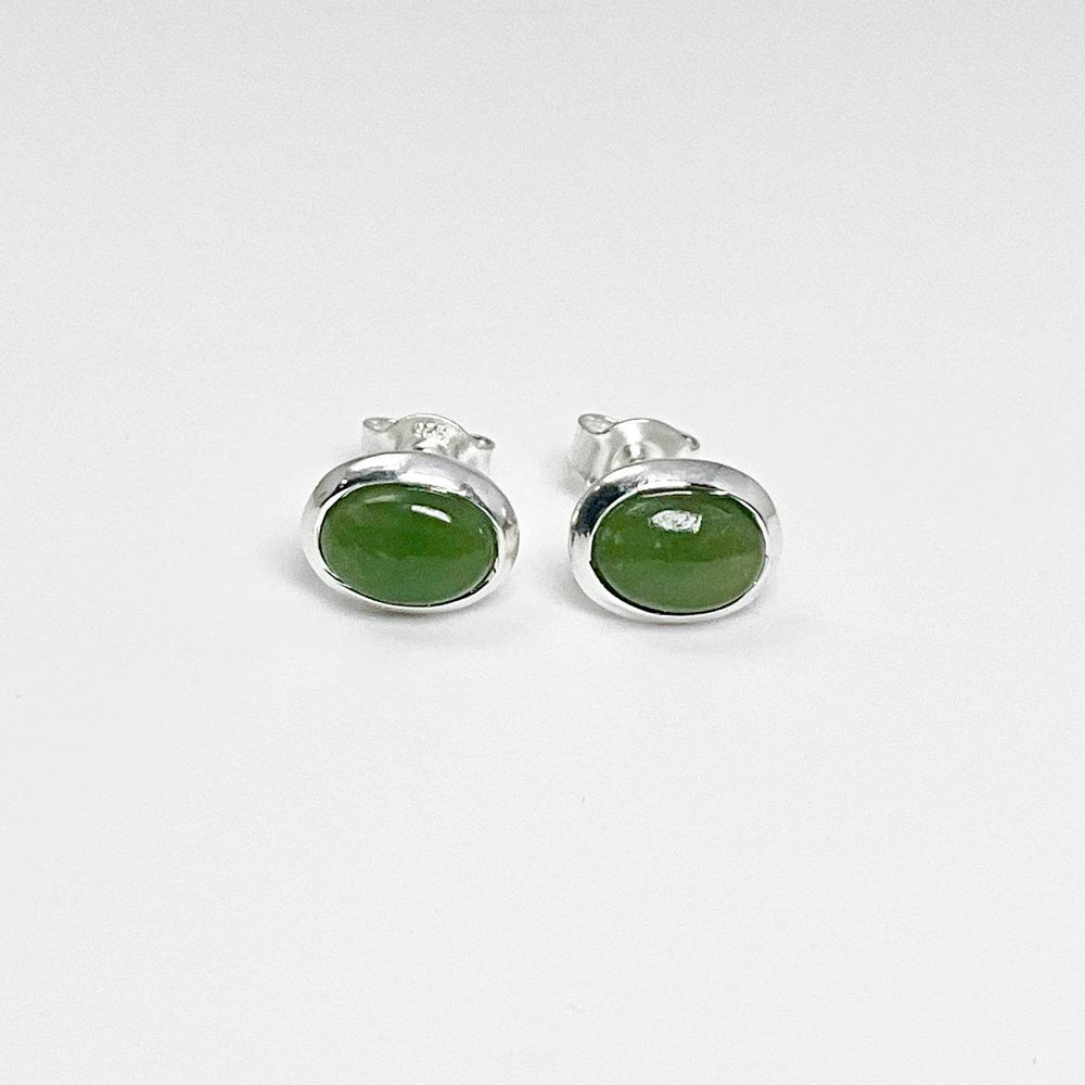 Jade Stud Earrings - Rocks and Gems Canada