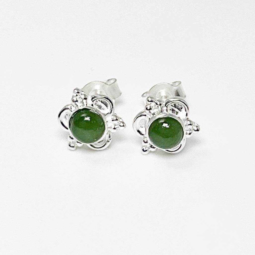 Jade Stud Earrings - Rocks and Gems Canada