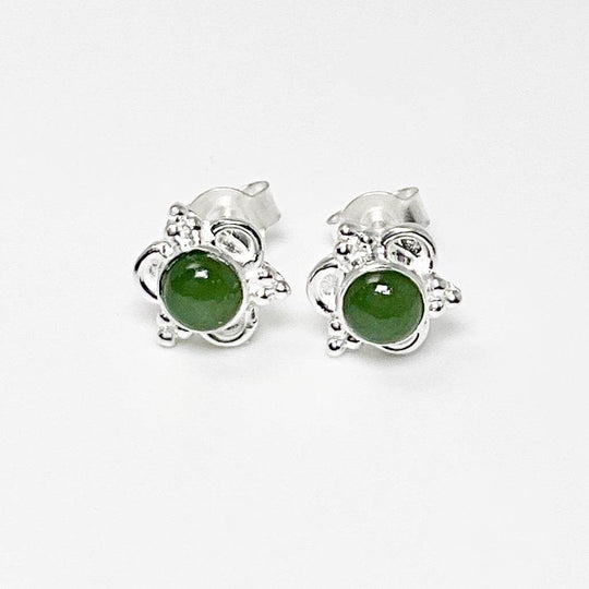 Jade Stud Earrings - Rocks and Gems Canada