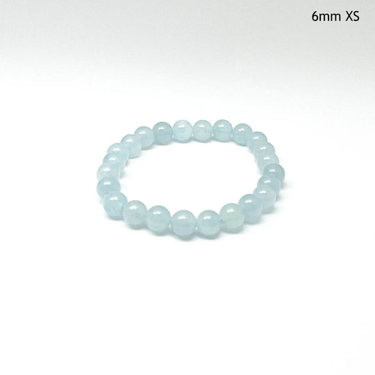 Aquamarine Beaded Bracelet - Rocks and Gems Canada