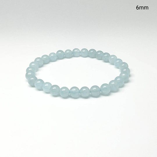 Aquamarine Beaded Bracelet - Rocks and Gems Canada