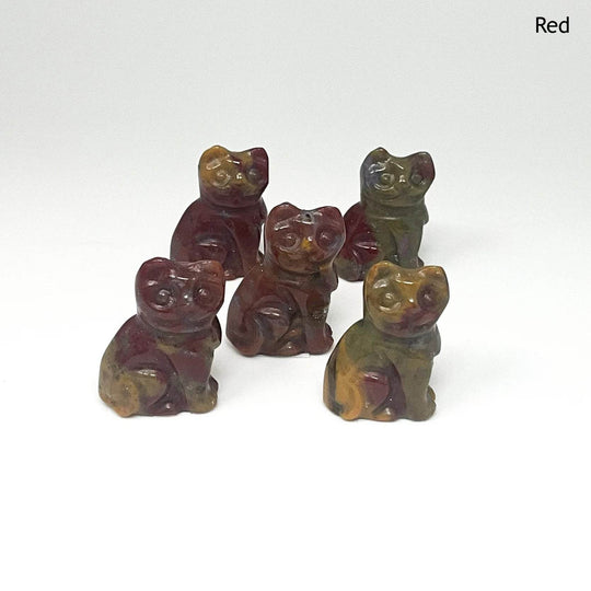 Jasper Mini Cat Carving - Rocks and Gems Canada