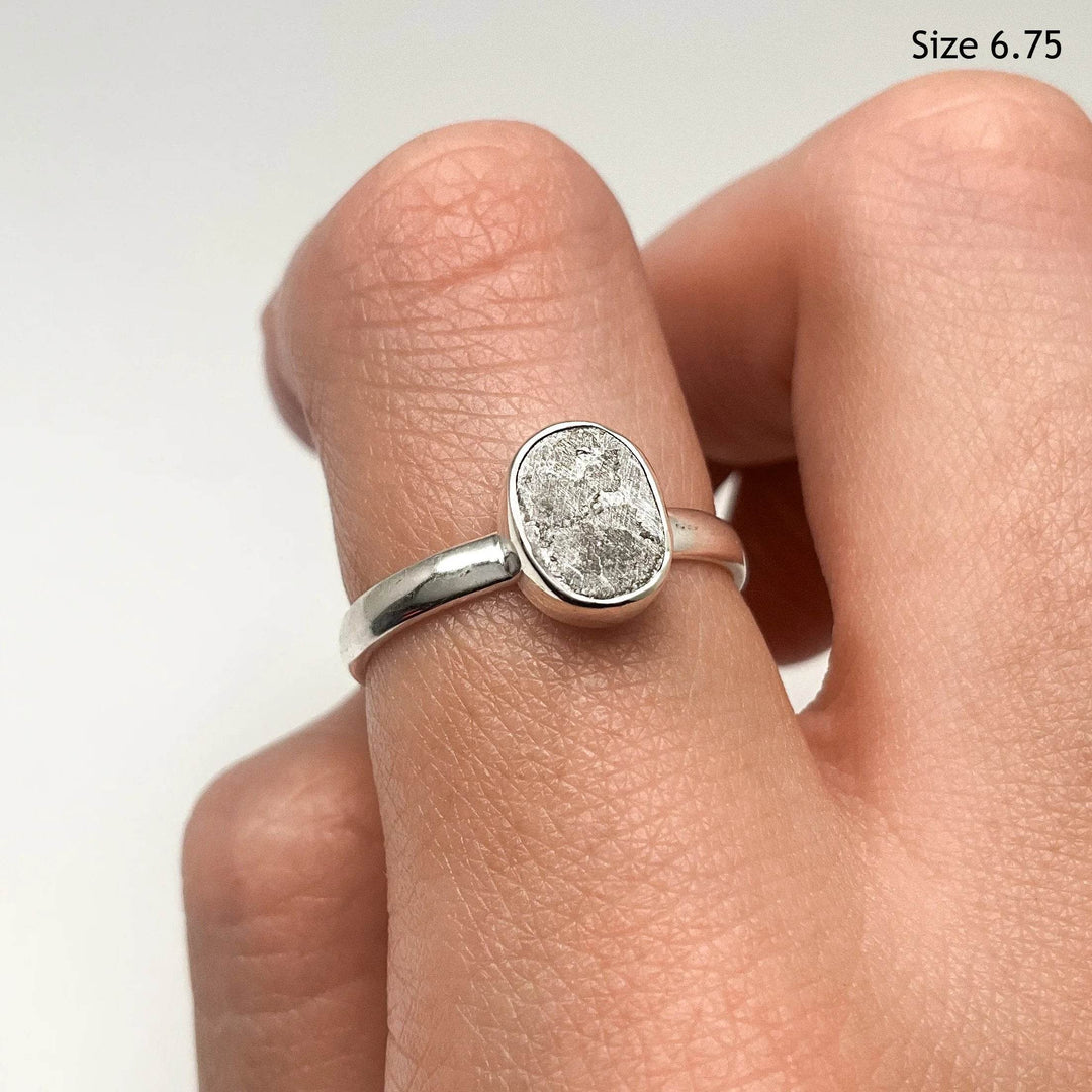 Muonionalusta Meteorite Ring - Rocks and Gems Canada