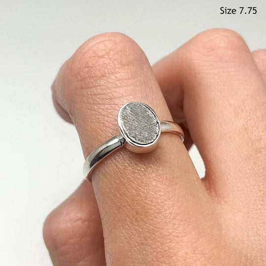 Muonionalusta Meteorite Ring - Rocks and Gems Canada