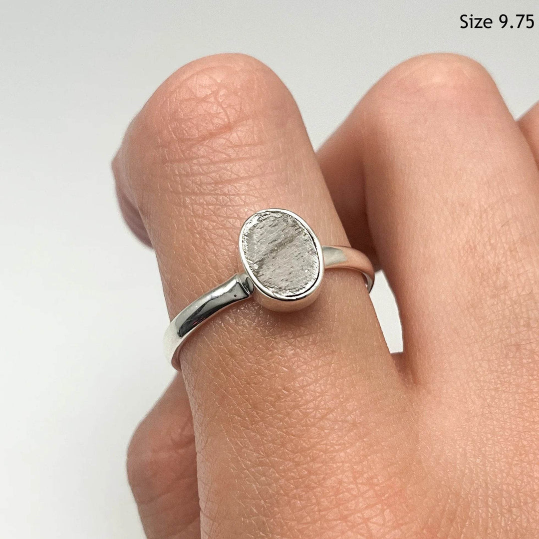 Muonionalusta Meteorite Ring - Rocks and Gems Canada