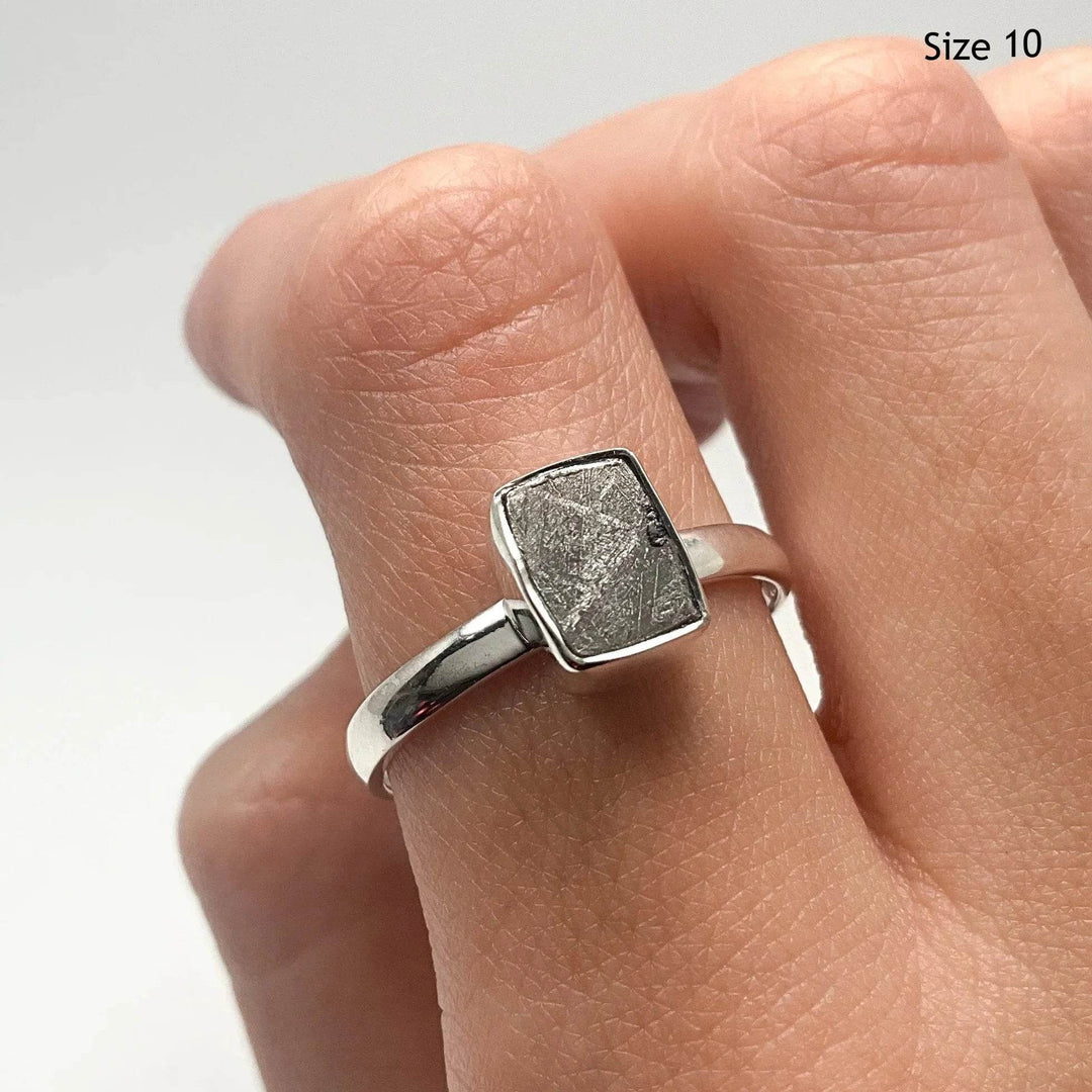 Muonionalusta Meteorite Ring - Rocks and Gems Canada