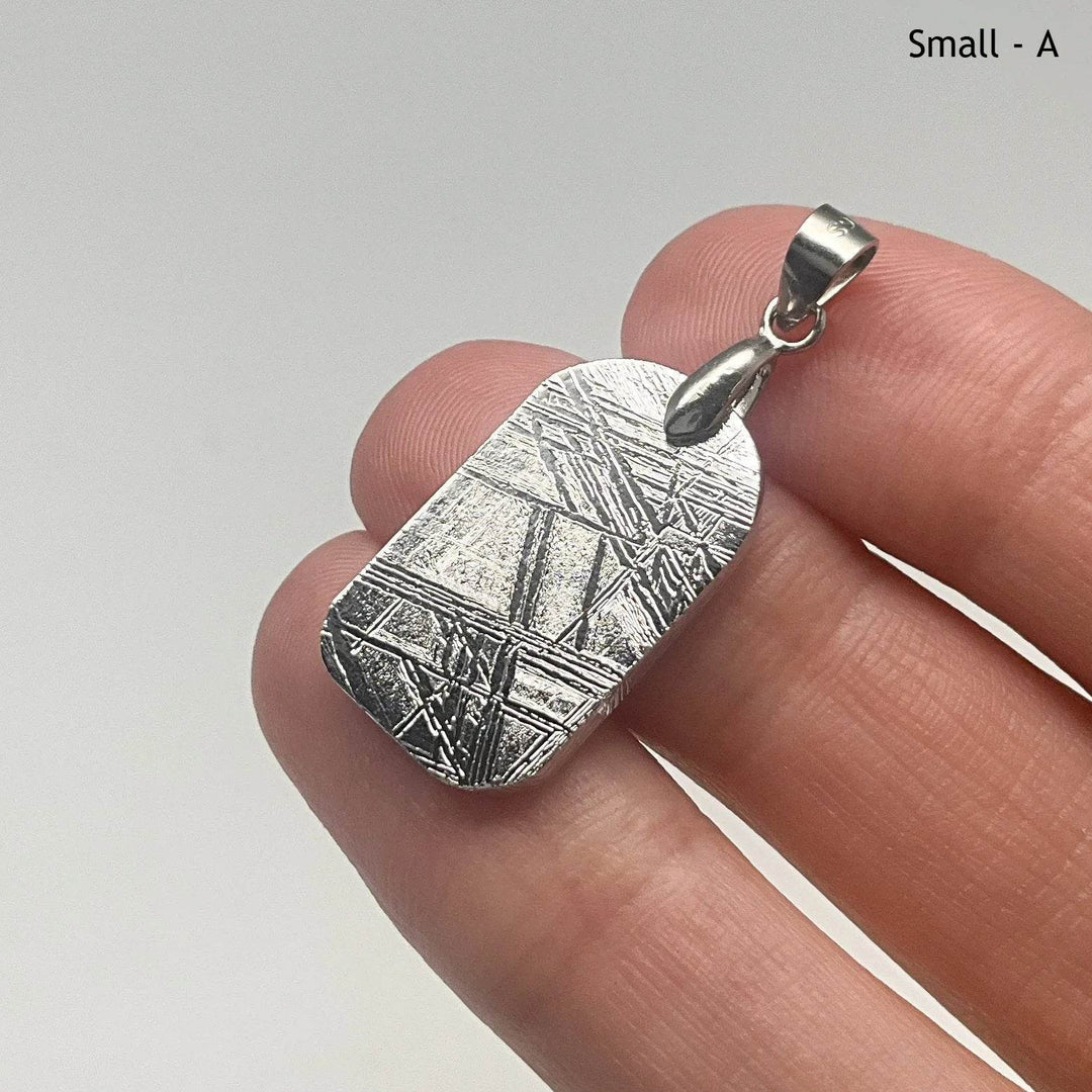Muonionalusta Meteorite Bail Top Pendant - Rocks and Gems Canada