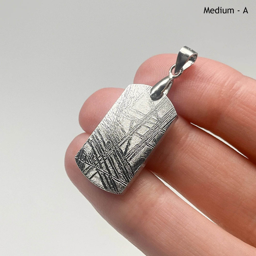 Muonionalusta Meteorite Bail Top Pendant - Rocks and Gems Canada