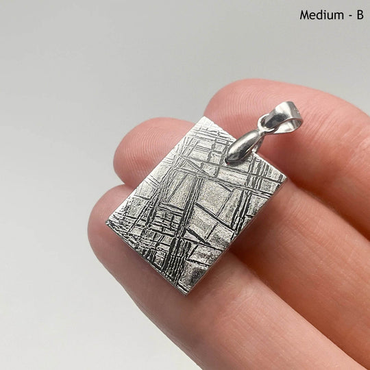 Muonionalusta Meteorite Bail Top Pendant - Rocks and Gems Canada
