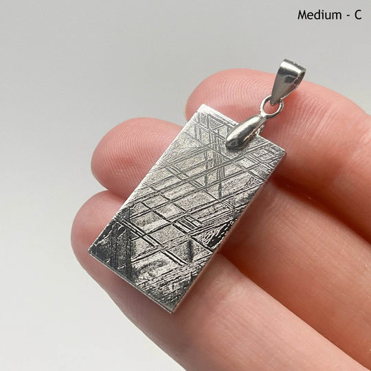 Muonionalusta Meteorite Bail Top Pendant - Rocks and Gems Canada