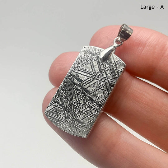 Muonionalusta Meteorite Bail Top Pendant - Rocks and Gems Canada