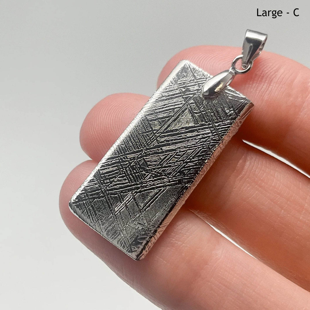 Muonionalusta Meteorite Bail Top Pendant - Rocks and Gems Canada