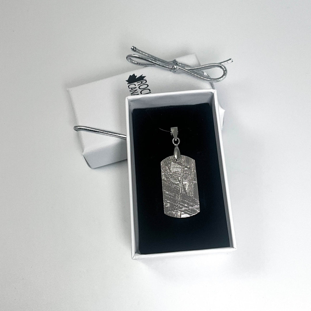 Muonionalusta Meteorite Bail Top Pendant - Rocks and Gems Canada