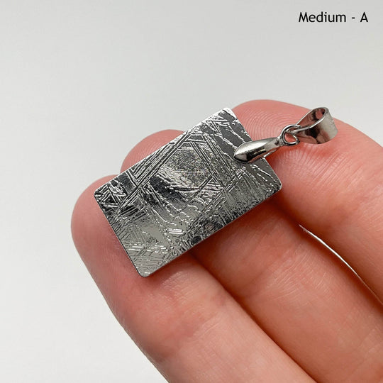 Muonionalusta Meteorite Bail Top Pendant - Rocks and Gems Canada