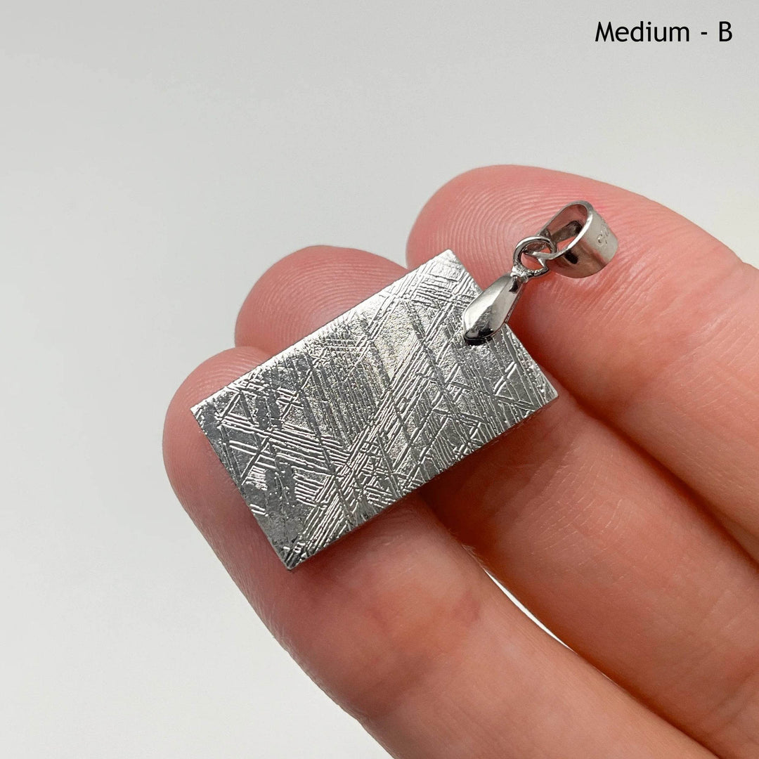 Muonionalusta Meteorite Bail Top Pendant - Rocks and Gems Canada