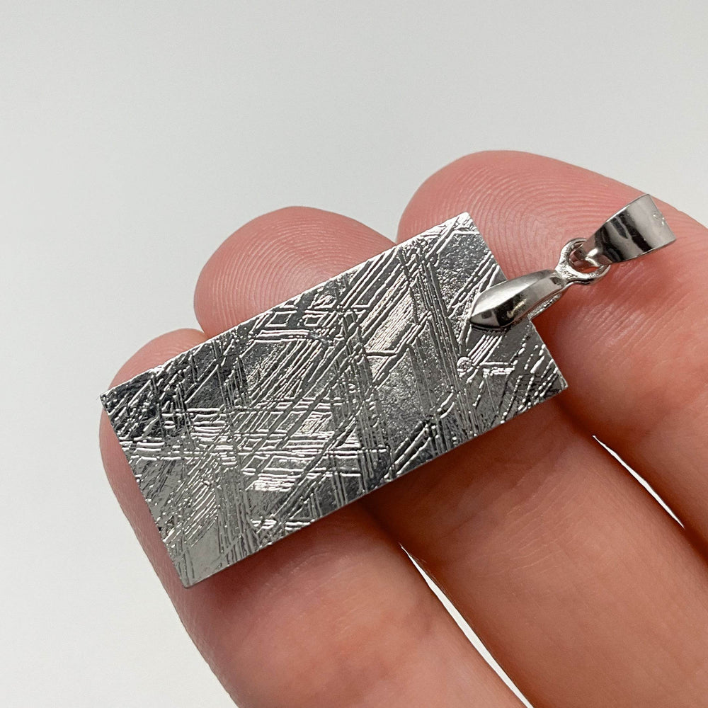 Muonionalusta Meteorite Bail Top Pendant - Rocks and Gems Canada