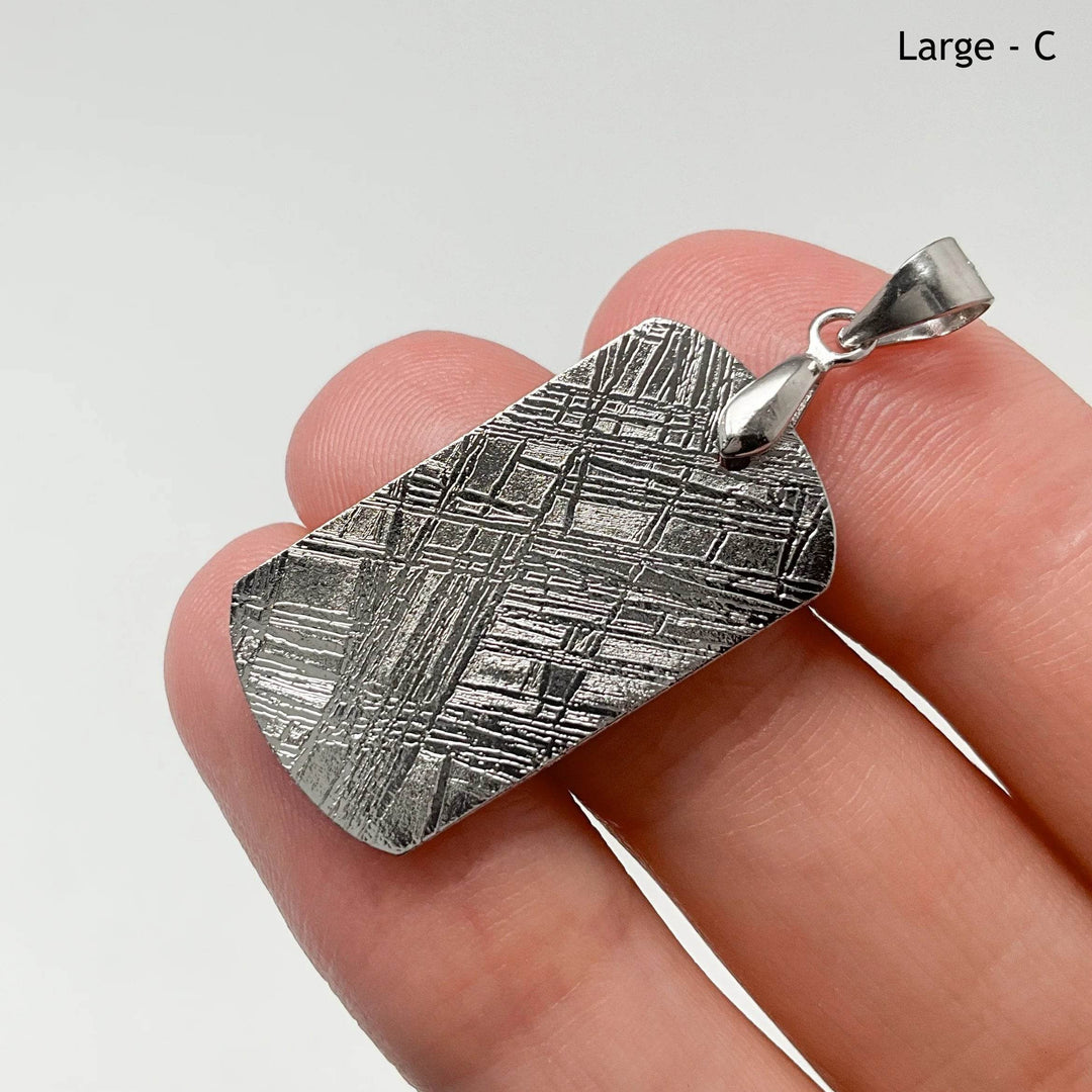 Muonionalusta Meteorite Bail Top Pendant - Rocks and Gems Canada