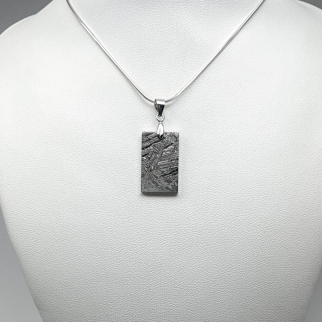 Muonionalusta Meteorite Bail Top Pendant - Rocks and Gems Canada