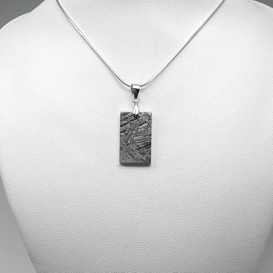 Muonionalusta Meteorite Bail Top Pendant - Rocks and Gems Canada