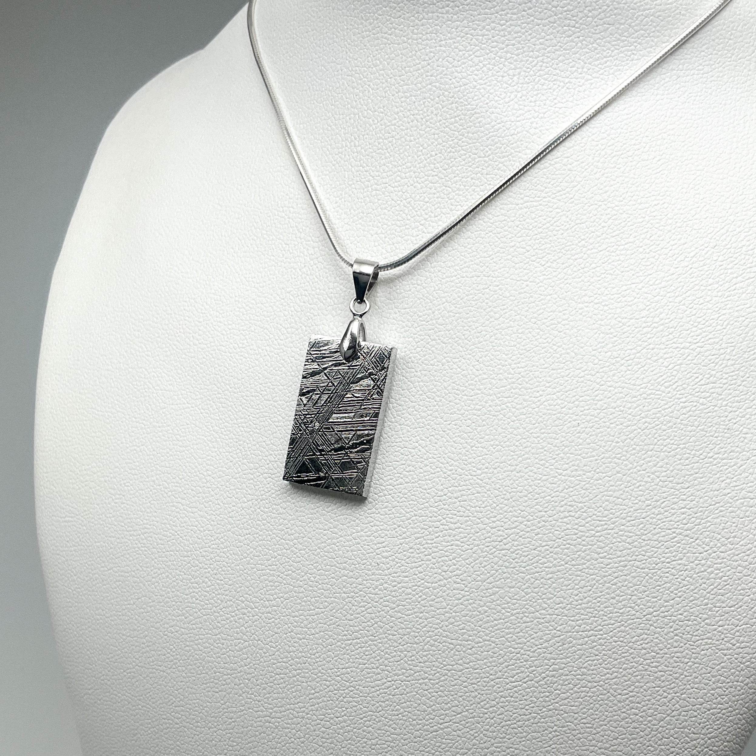 Muonionalusta Meteorite Bail Top Pendant - Rocks and Gems Canada