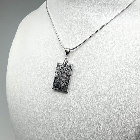 Muonionalusta Meteorite Bail Top Pendant - Rocks and Gems Canada