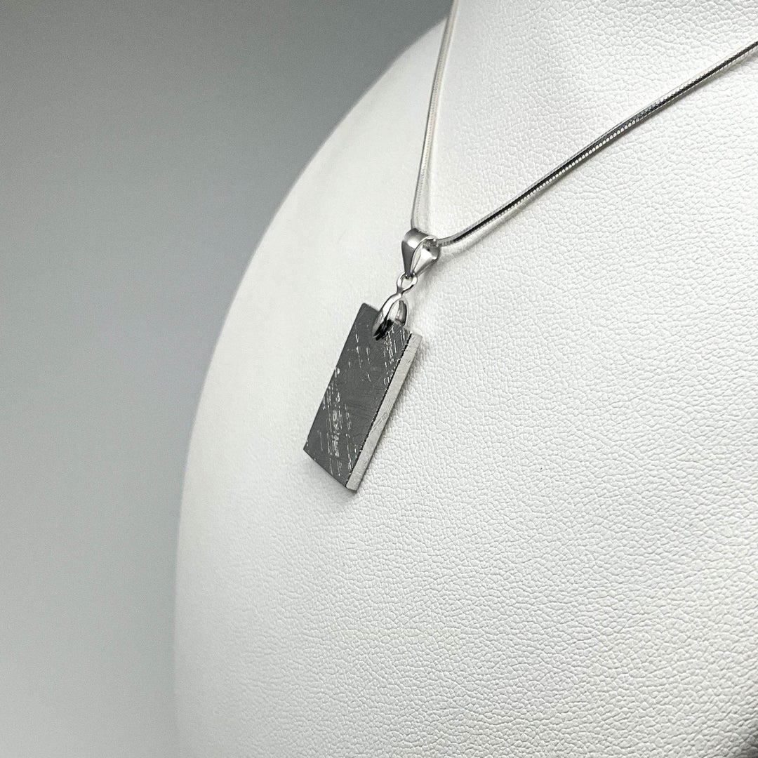 Muonionalusta Meteorite Bail Top Pendant - Rocks and Gems Canada