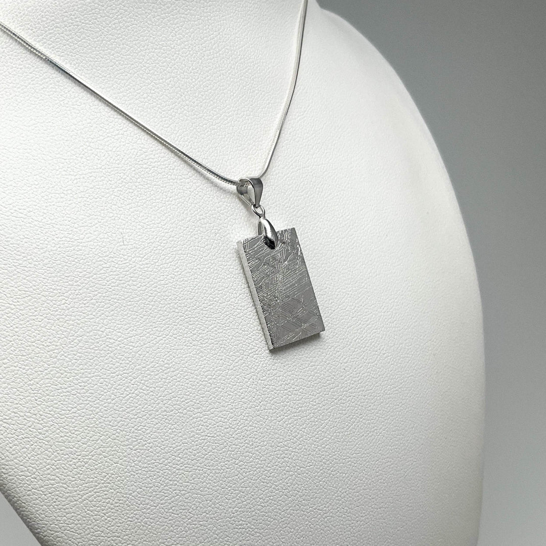 Muonionalusta Meteorite Bail Top Pendant - Rocks and Gems Canada