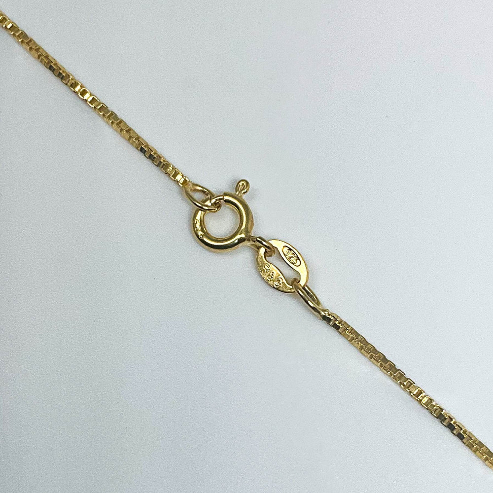 Gold Plated Sterling Silver Chain - Box Style - Rocks and Gems Canada