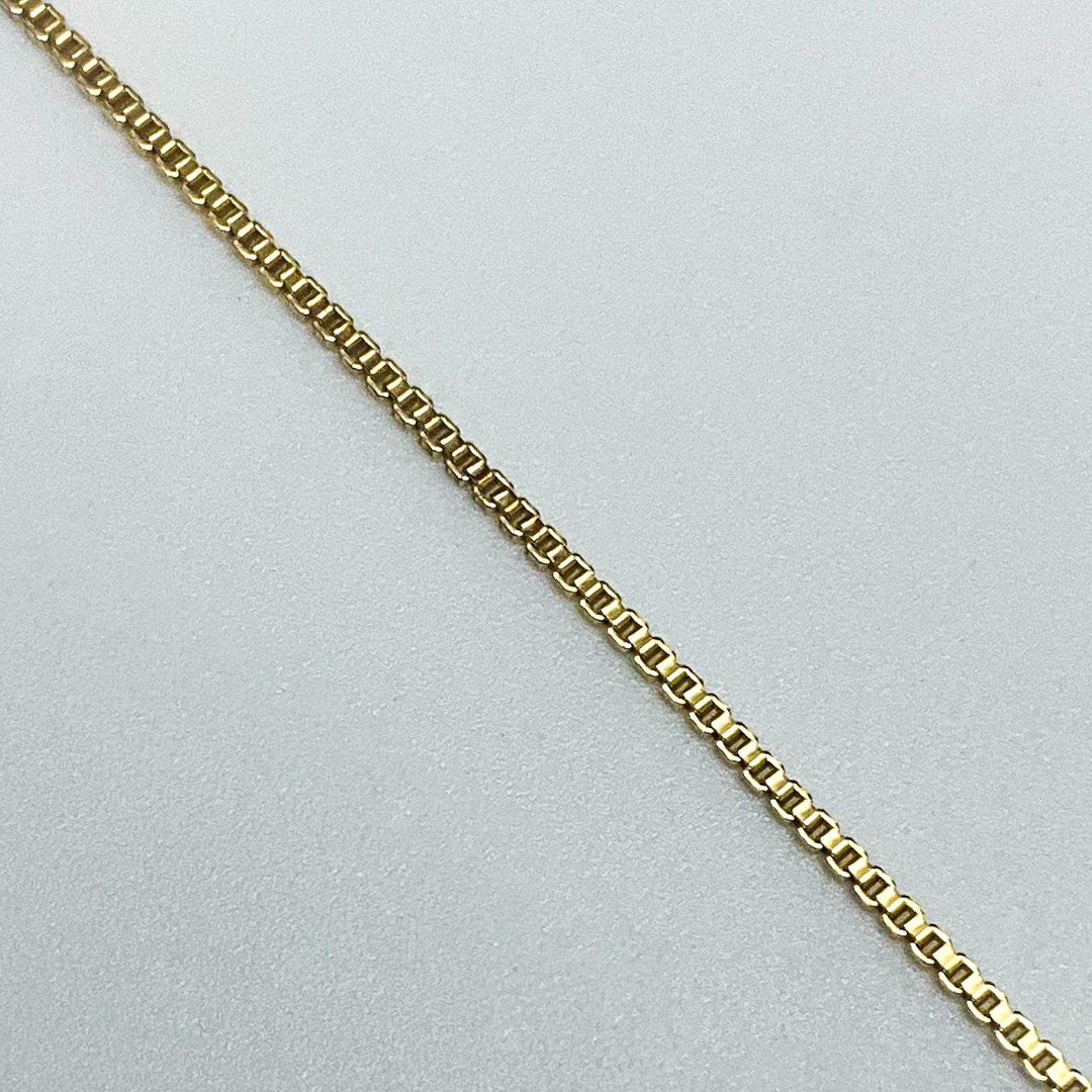 Gold Plated Sterling Silver Chain - Box Style - Rocks and Gems Canada