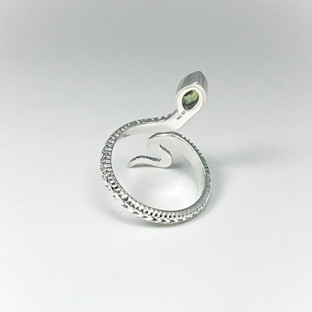 Peridot Snake Ring - Rocks and Gems Canada