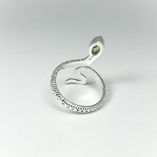 Peridot Snake Ring - Rocks and Gems Canada