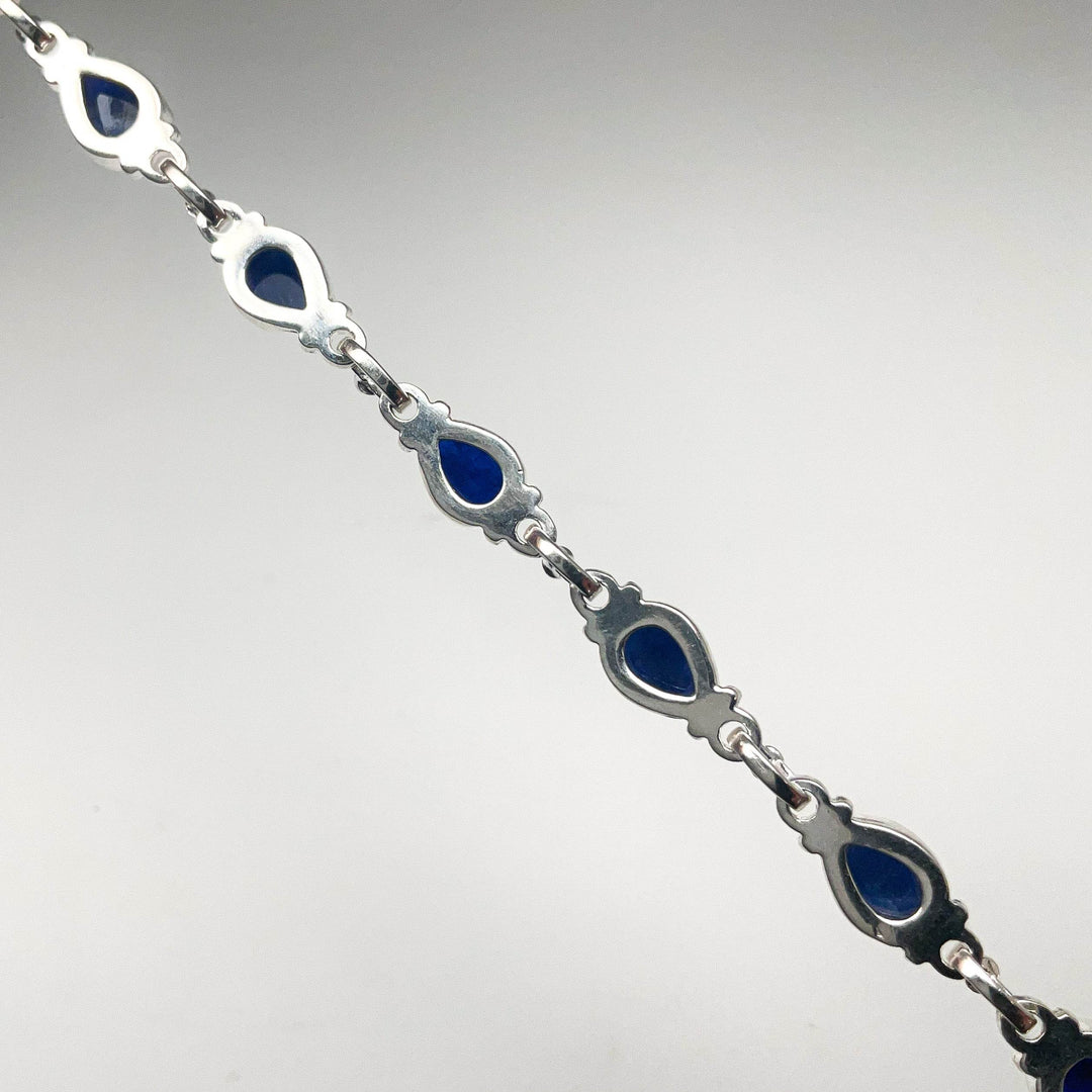 Sodalite Sterling Silver Bracelet - Rocks and Gems Canada