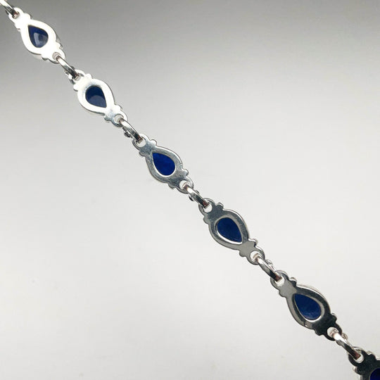 Sodalite Sterling Silver Bracelet - Rocks and Gems Canada