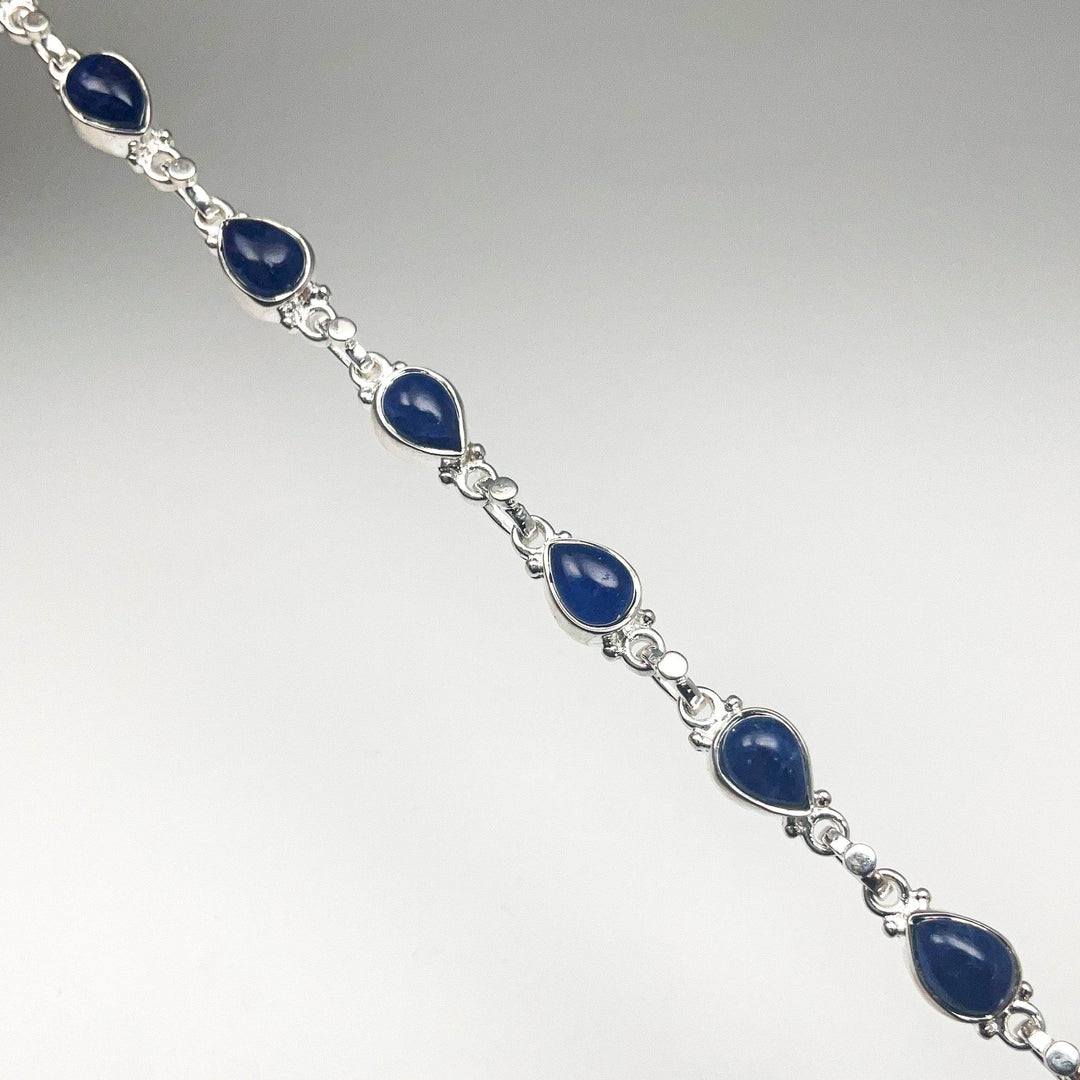 Sodalite Sterling Silver Bracelet - Rocks and Gems Canada