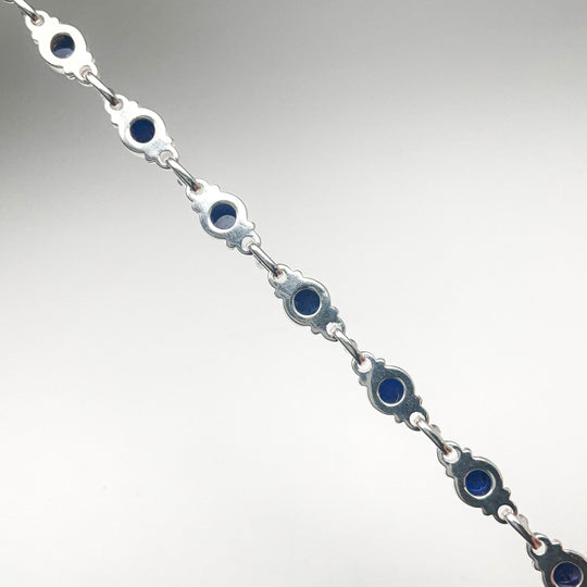 Sodalite Sterling Silver Bracelet - Rocks and Gems Canada