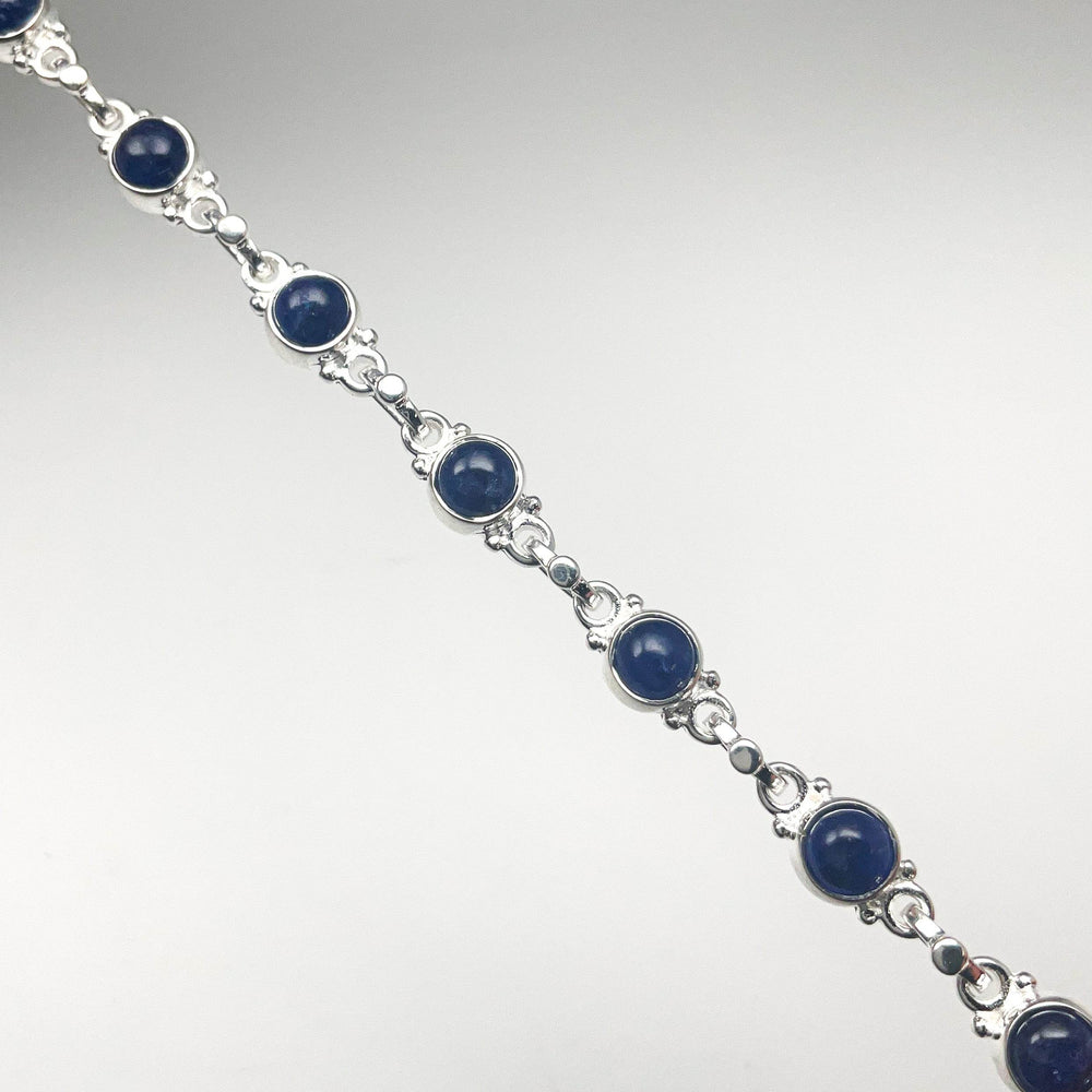 Sodalite Sterling Silver Bracelet - Rocks and Gems Canada