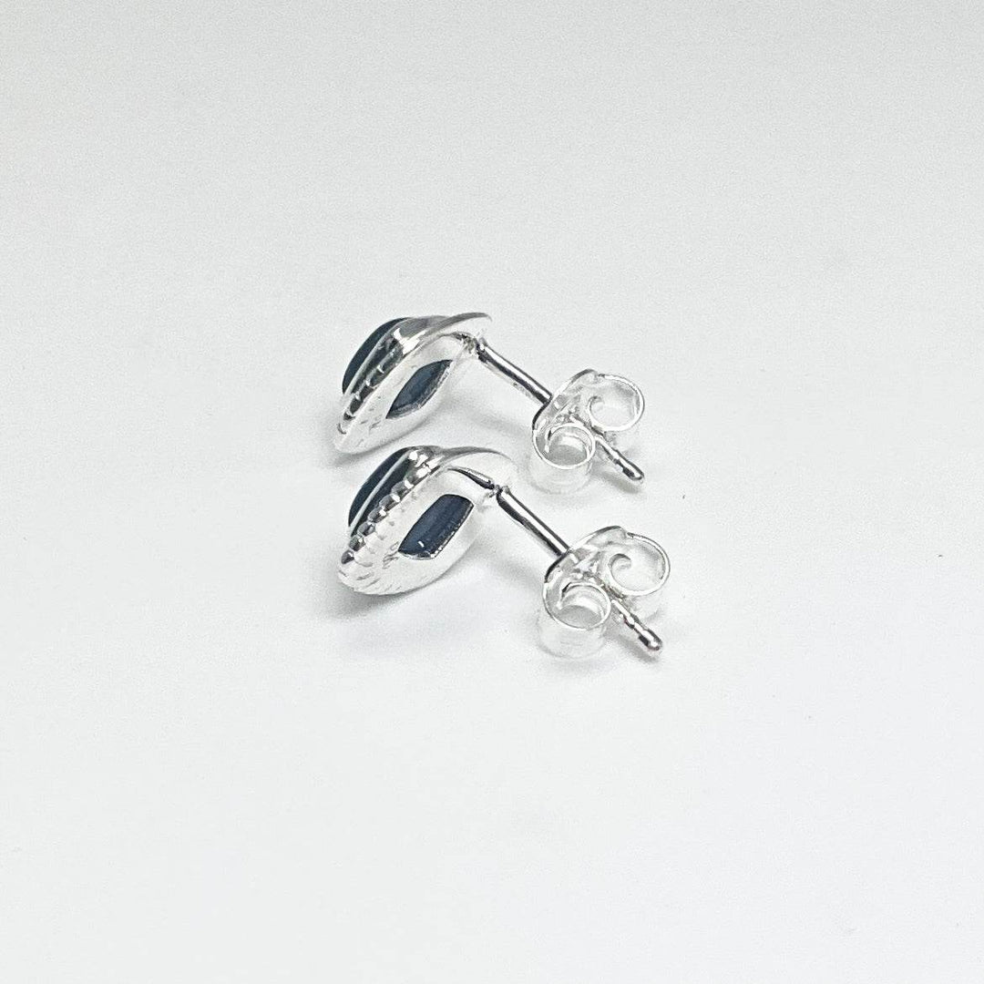 Sodalite Stud Earrings - Rocks and Gems Canada