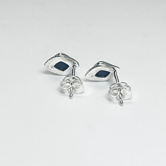 Sodalite Stud Earrings - Rocks and Gems Canada