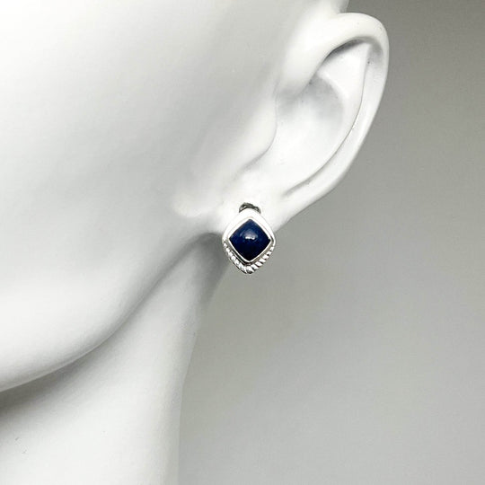 Sodalite Stud Earrings - Rocks and Gems Canada