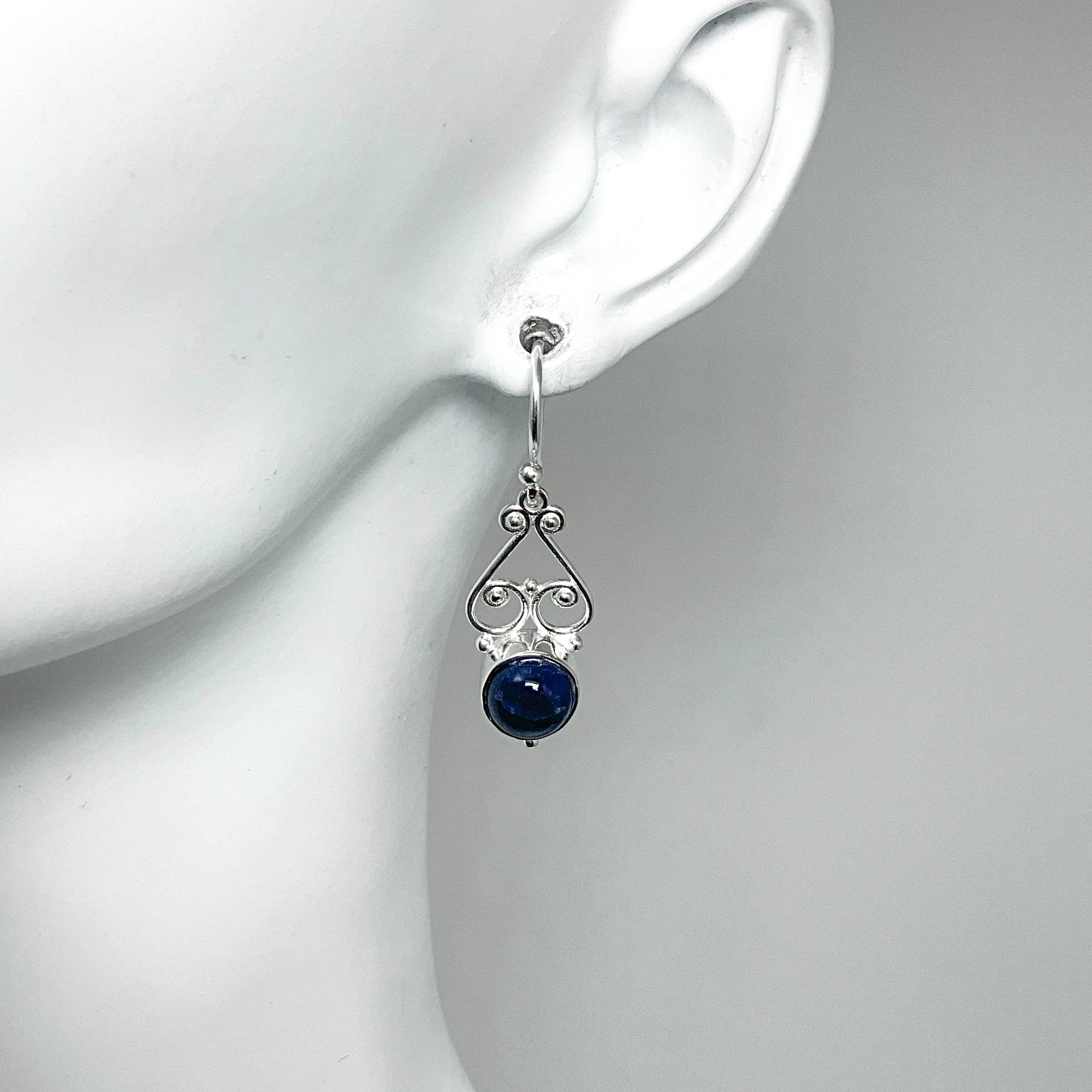 Sodalite Dangle Earrings - Rocks and Gems Canada