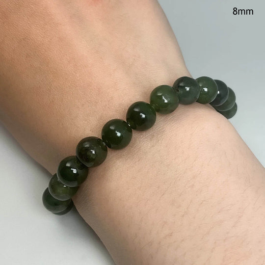 Canadian Jade Beaded Bracelet - Rocks and Gems Canada
