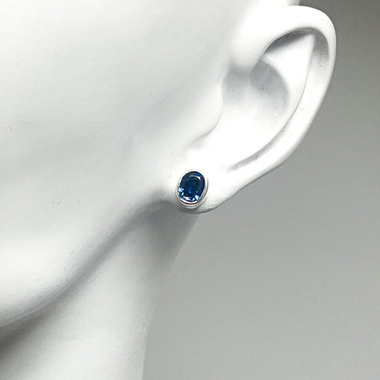 Kyanite Stud Earrings - Rocks and Gems Canada