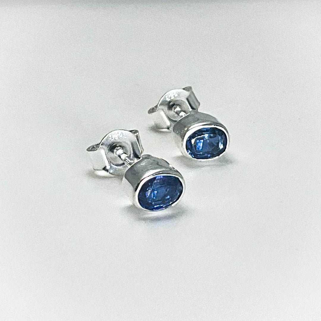 Kyanite Stud Earrings - Rocks and Gems Canada