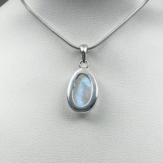 Rainbow Moonstone Pendant - Rocks and Gems Canada
