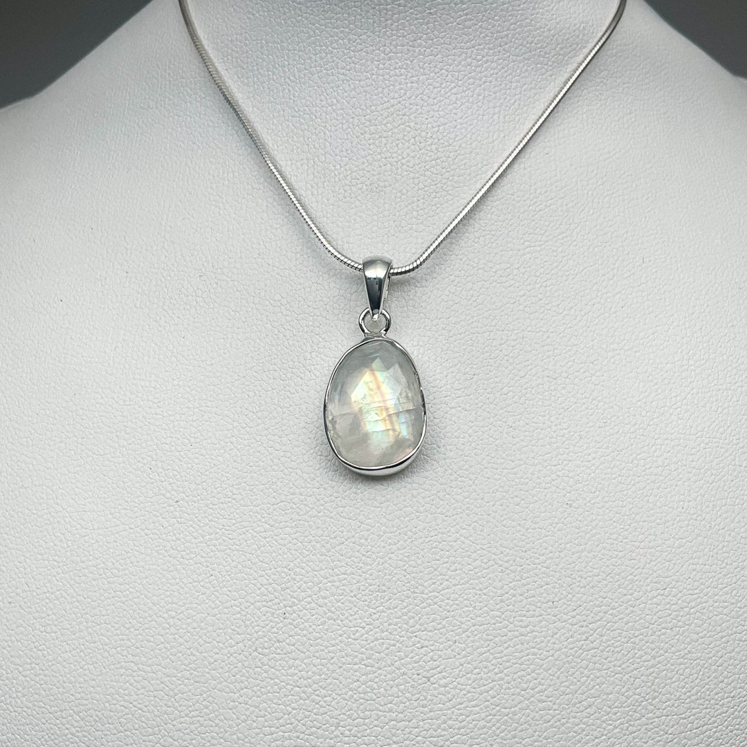 Rainbow Moonstone Pendant - Rocks and Gems Canada