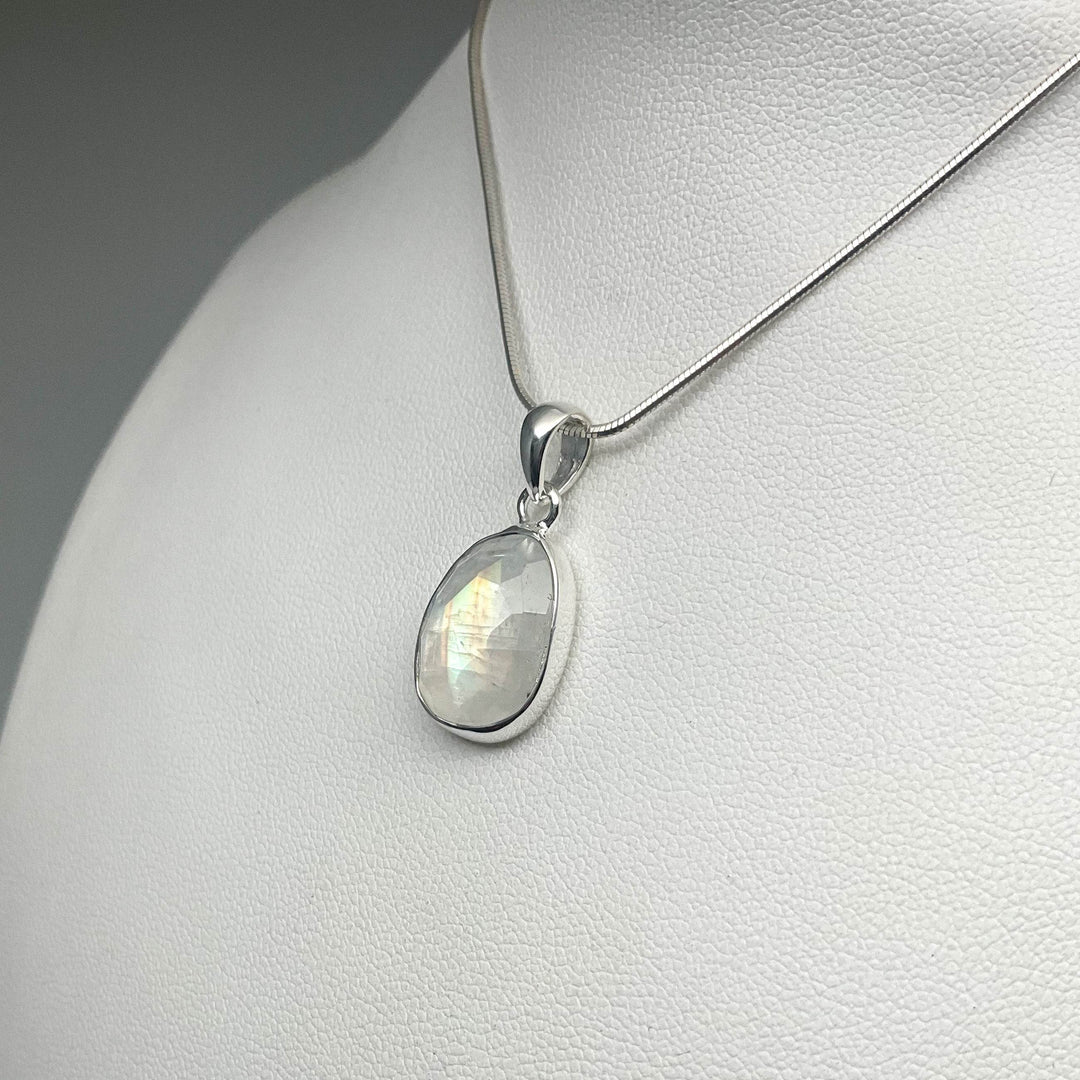 Rainbow Moonstone Pendant - Rocks and Gems Canada