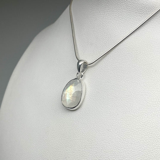 Rainbow Moonstone Pendant - Rocks and Gems Canada