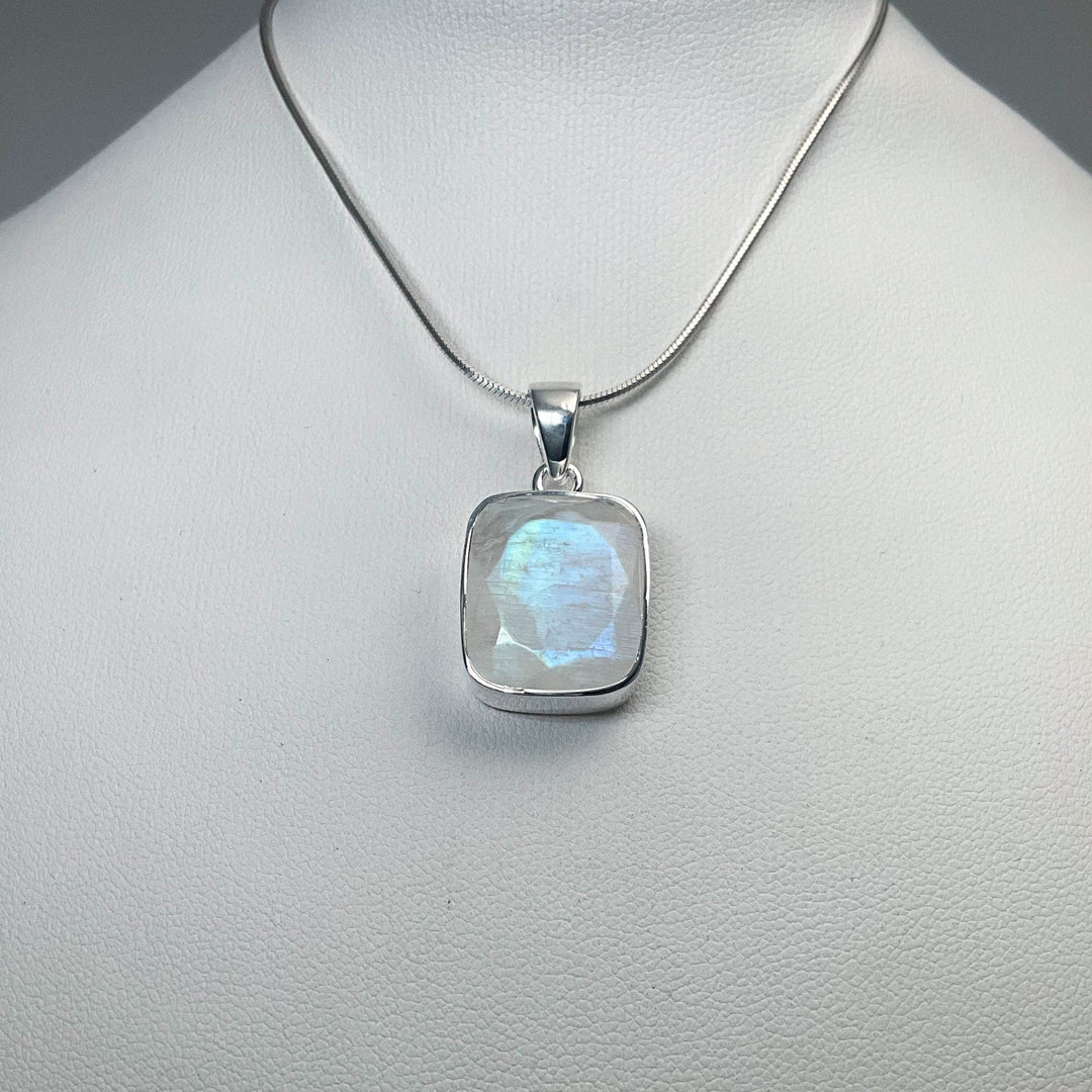 Rainbow Moonstone Pendant - Rocks and Gems Canada