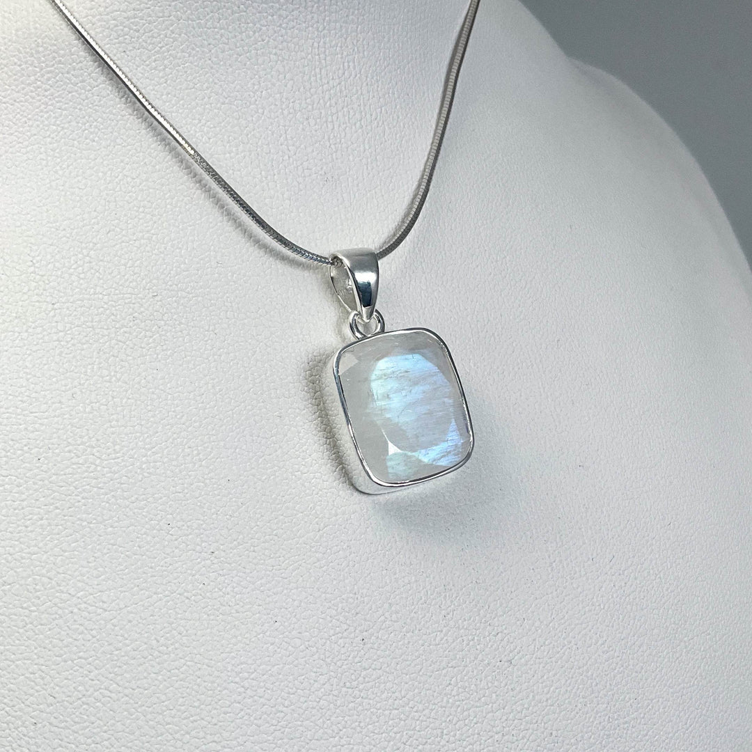 Rainbow Moonstone Pendant - Rocks and Gems Canada