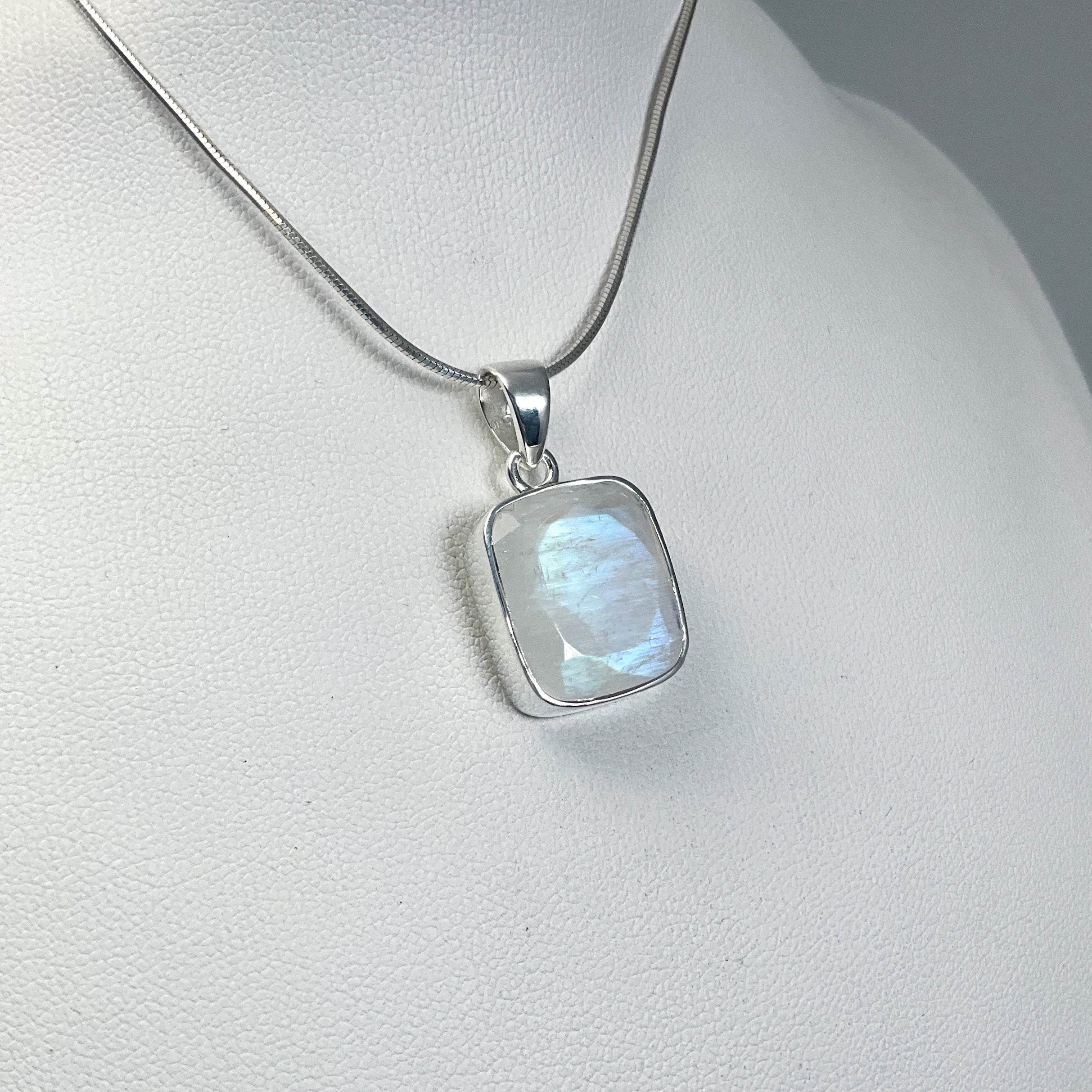Rainbow Moonstone Pendant - Rocks and Gems Canada